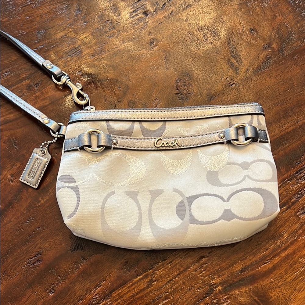 Coach Cream and Gray Women's Bag